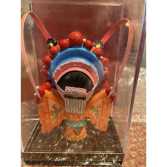 Hua Mulan Doll in Plexiglass Box Oriental Porcelain 3D Art Hand Painted Figurine - Picture 2 of 14